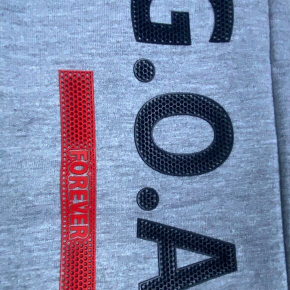 Men’s Galaxy by Harvic G.O.A.T. Athletic Shorts Size L Gray w Red Drawstring NWT - Picture 4 of 7